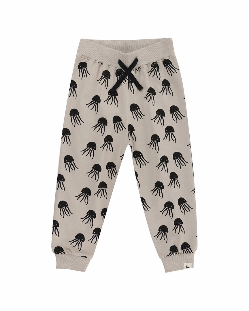 Street Style Turtledove London Jellyfish Print Jogging Pants