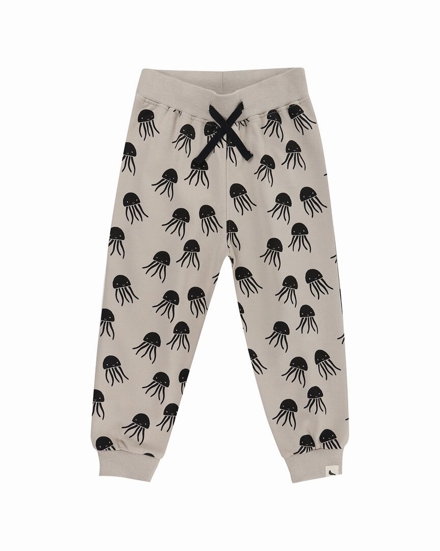 Classic Elegance Turtledove London Jellyfish Print Jogging Pants