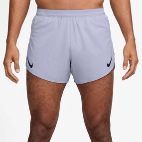 PerformanceEnhancing Faux Fur Nike | Men's AeroSwift Dri-FIT ADV 4" Brief-Lined Running Shorts - Ghost/Black