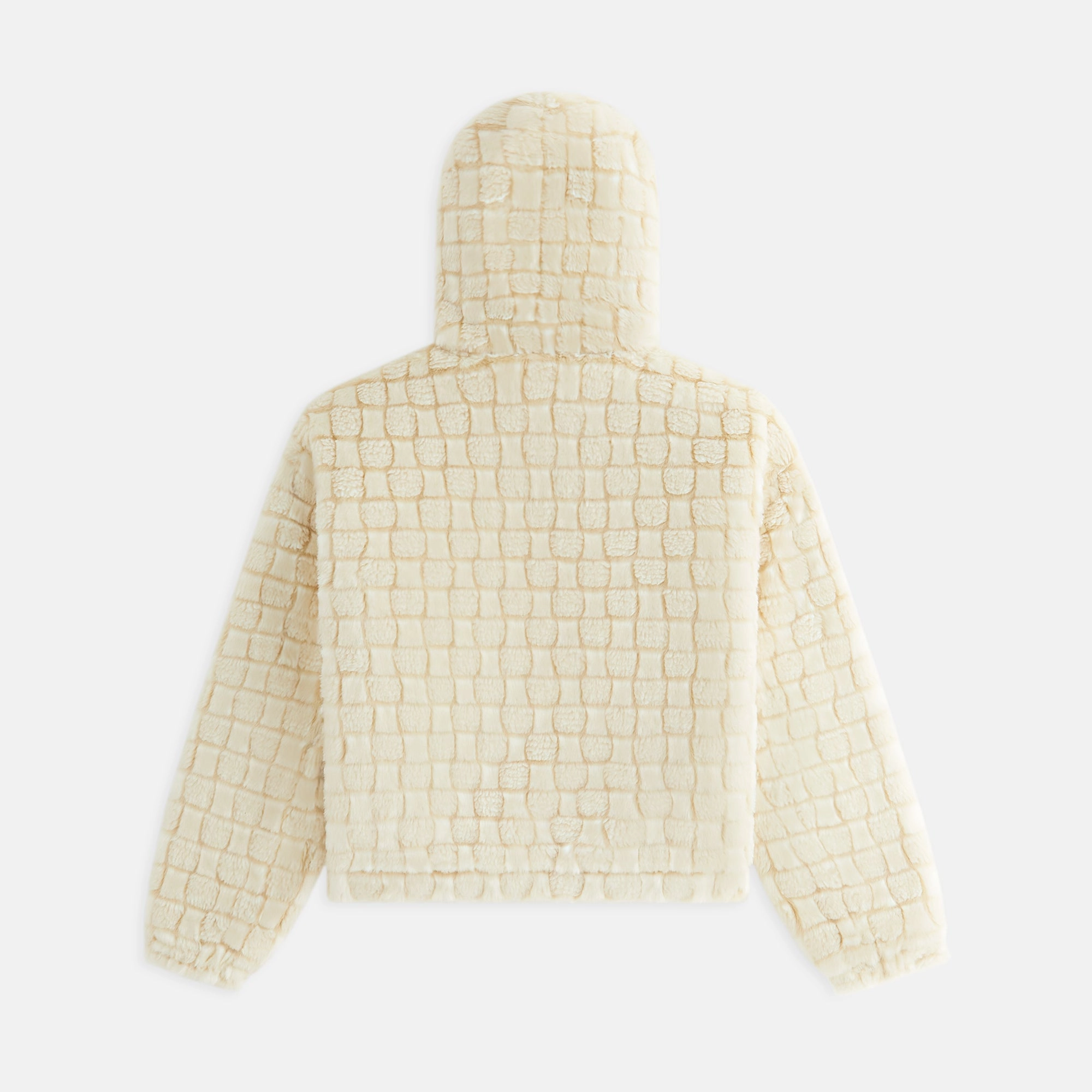 Sleek Style Kith Women Toshi Checked Teddy Bomber - Veil
