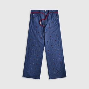 AntiSlipWaistband Marni Trousers - Blue