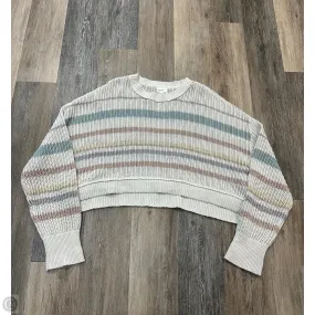 Sweater Cardigan By Weekend In Striped Pattern, Size: L Durable Reinforced Hem preshrunk