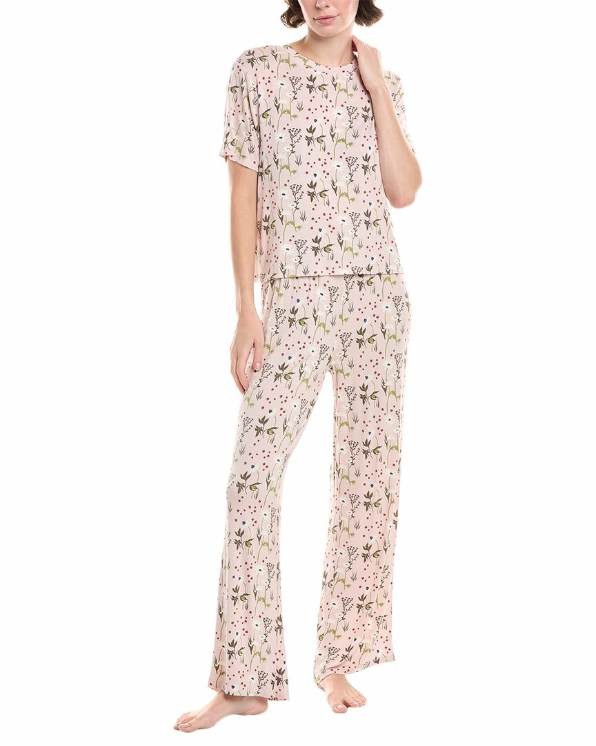 Midweight Fabric Plush Terry Cloth Honeydew 2pc All American Jersey Pajama Set