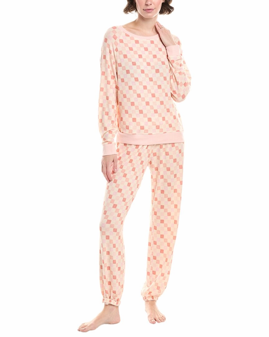 Honeydew 2pc Star Seeker Brushed Jersey Lounge Set Buttery Soft Texture Hidden Pocket Detail