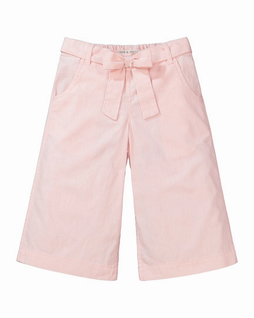 Hope & Henry Wide Leg Crop Bow Pant Casual Wearable