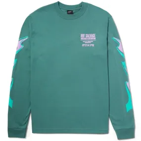 HUF Buzzkill Long Sleeve T-Shirt - Pine Holiday Outfit Style