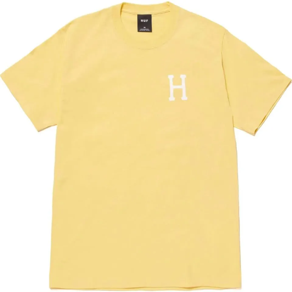 Casual Essential Wear Layered Collar Structure Huf Essentials Classic H T-Shirt - Gold