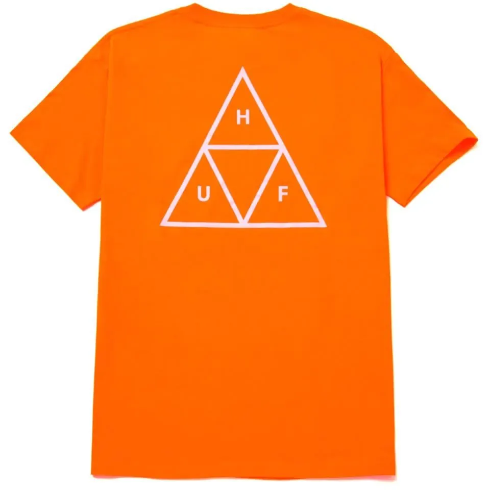 Huf Essentials Triple Triangle T-Shirt - Safety Orange RelaxedFit