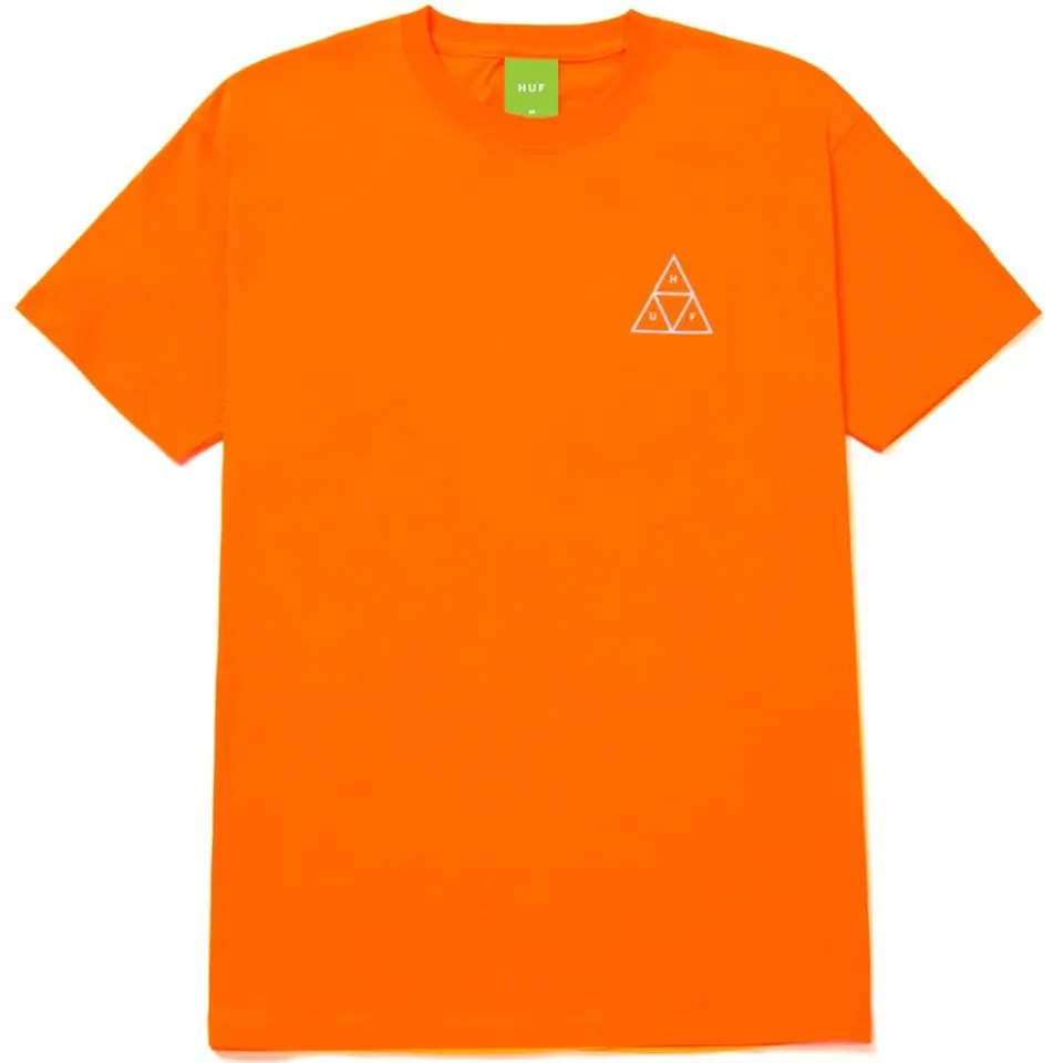 Outdoor Wear Running Speed Huf Essentials Triple Triangle T-Shirt - Safety Orange