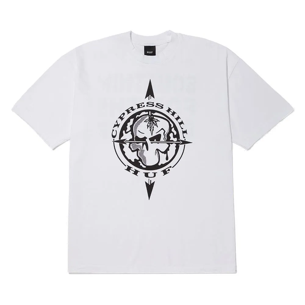 Active Outfit Style HUF x Cypress Hill Blunted Compass T-shirt - White