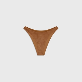 Packable-Design Stretch Free Waistband Frankies Bikinis x Bella Hadid Dove Suede Bottom - Sunkissed Suede