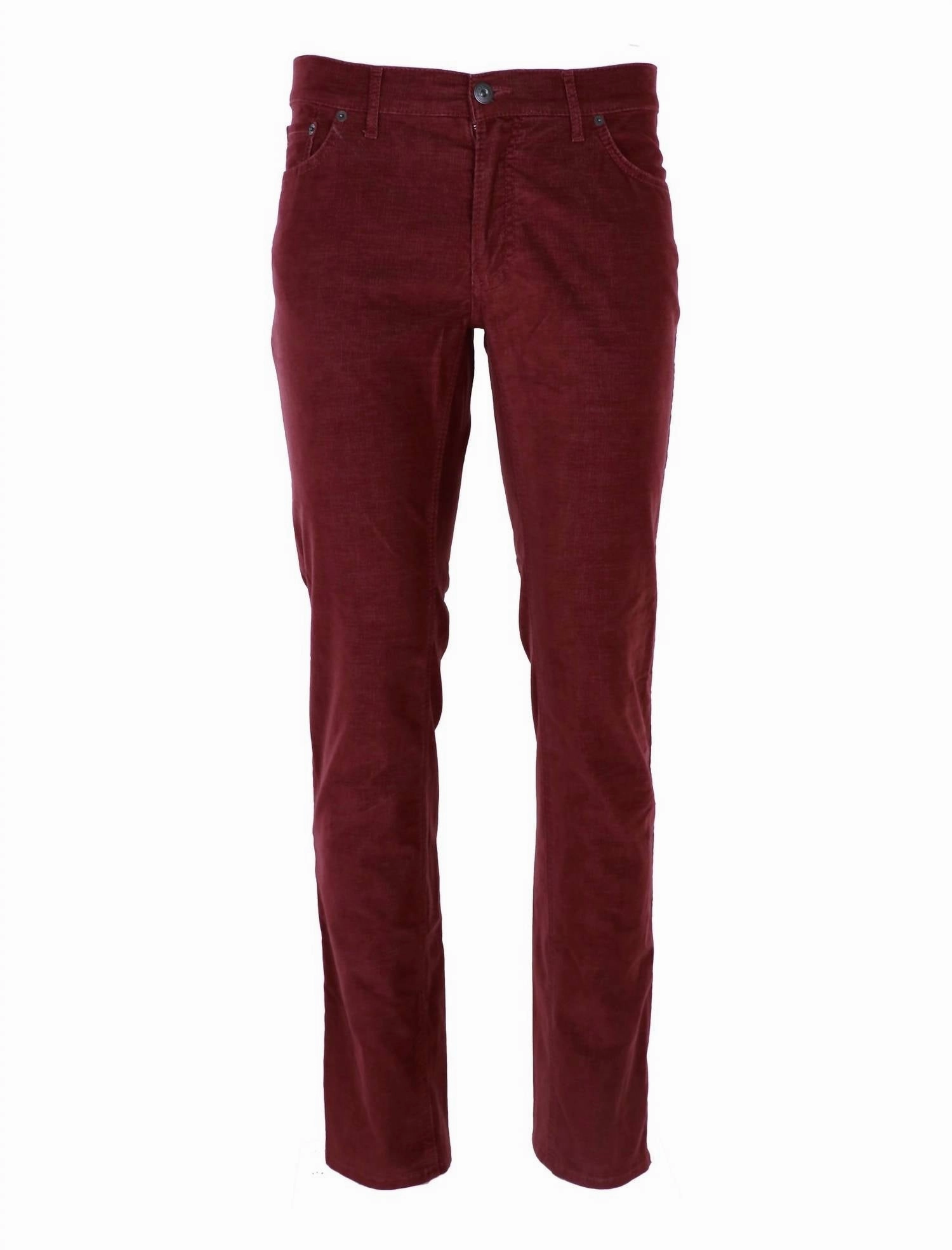 Chuck Modern Fit Micro Cord In Burned Red Winter Warmth Professional Wear