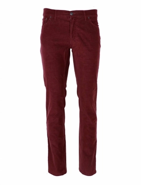 Relaxed Basics Road Trip Casual Friday Home Comfort Chuck Modern Fit Micro Cord In Burned Red