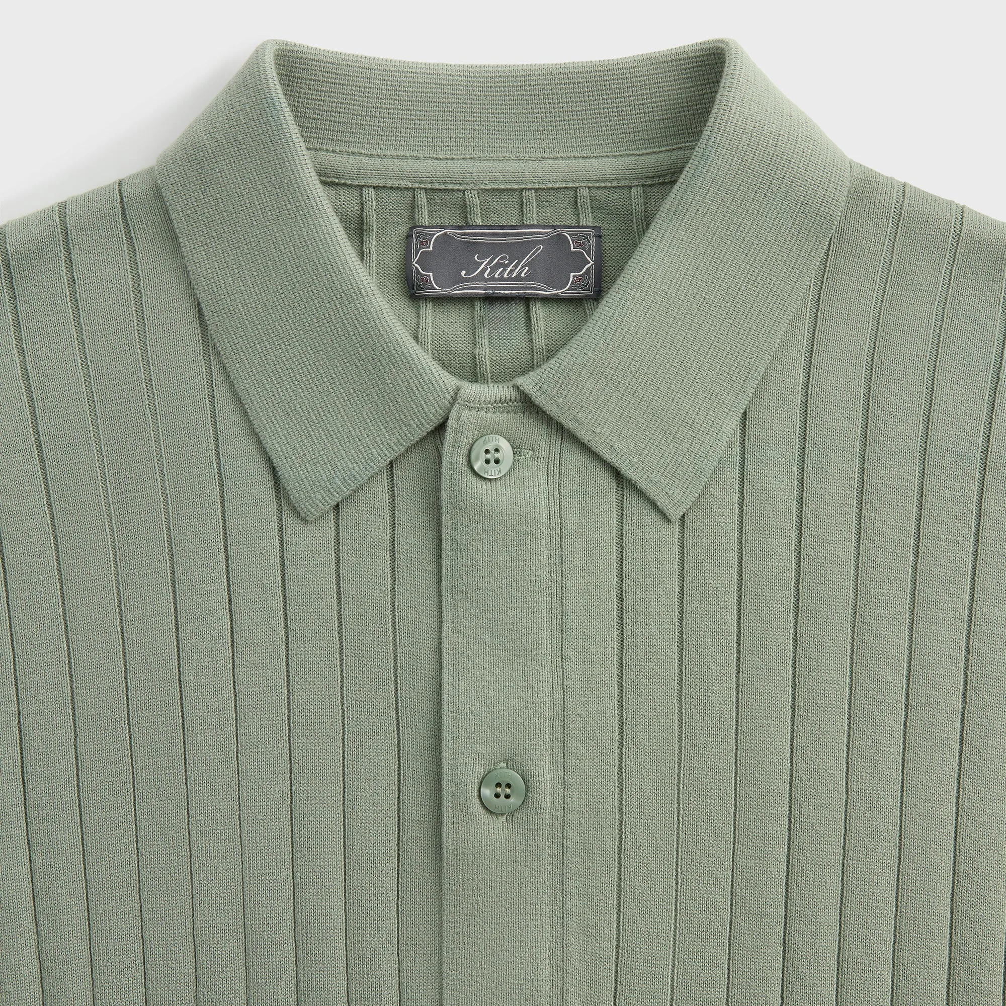 Kith Rhys Knit Stripe Buttondown - Pavilion Pocket Detail