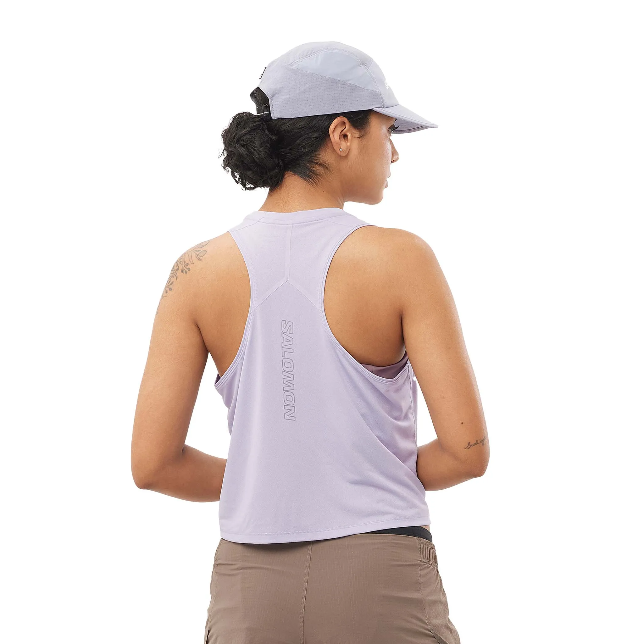 Salomon | Women's Sense Aero Tank - Cosmic Sky army