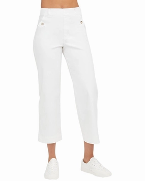 SPANX Stretch Twill Cropped Pant Ultra Soft Feel Smooth zipper closure
