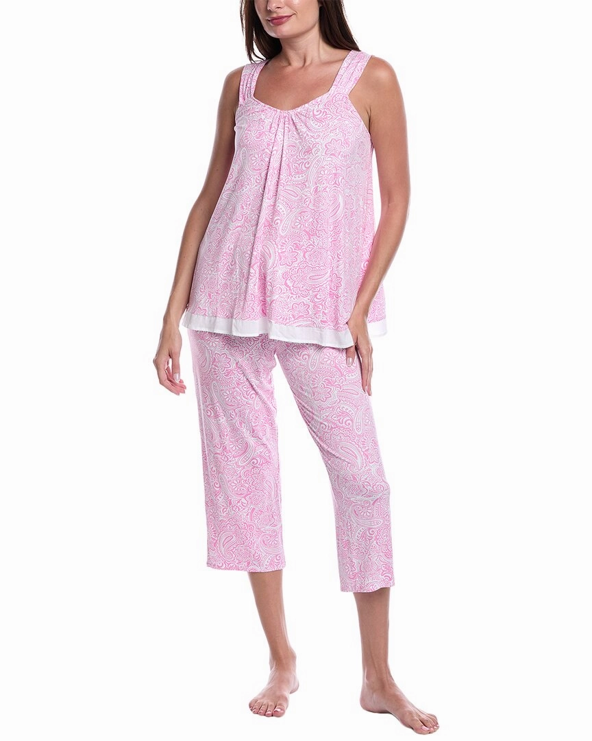 NonIrritating Seam Construction Ellen Tracy 2pc Tank & Ankle Pant Set