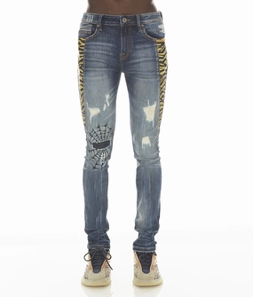 PUNK SUPER SKINNY IN TIGER LUCKY BASTARD Multi Purpose Pockets