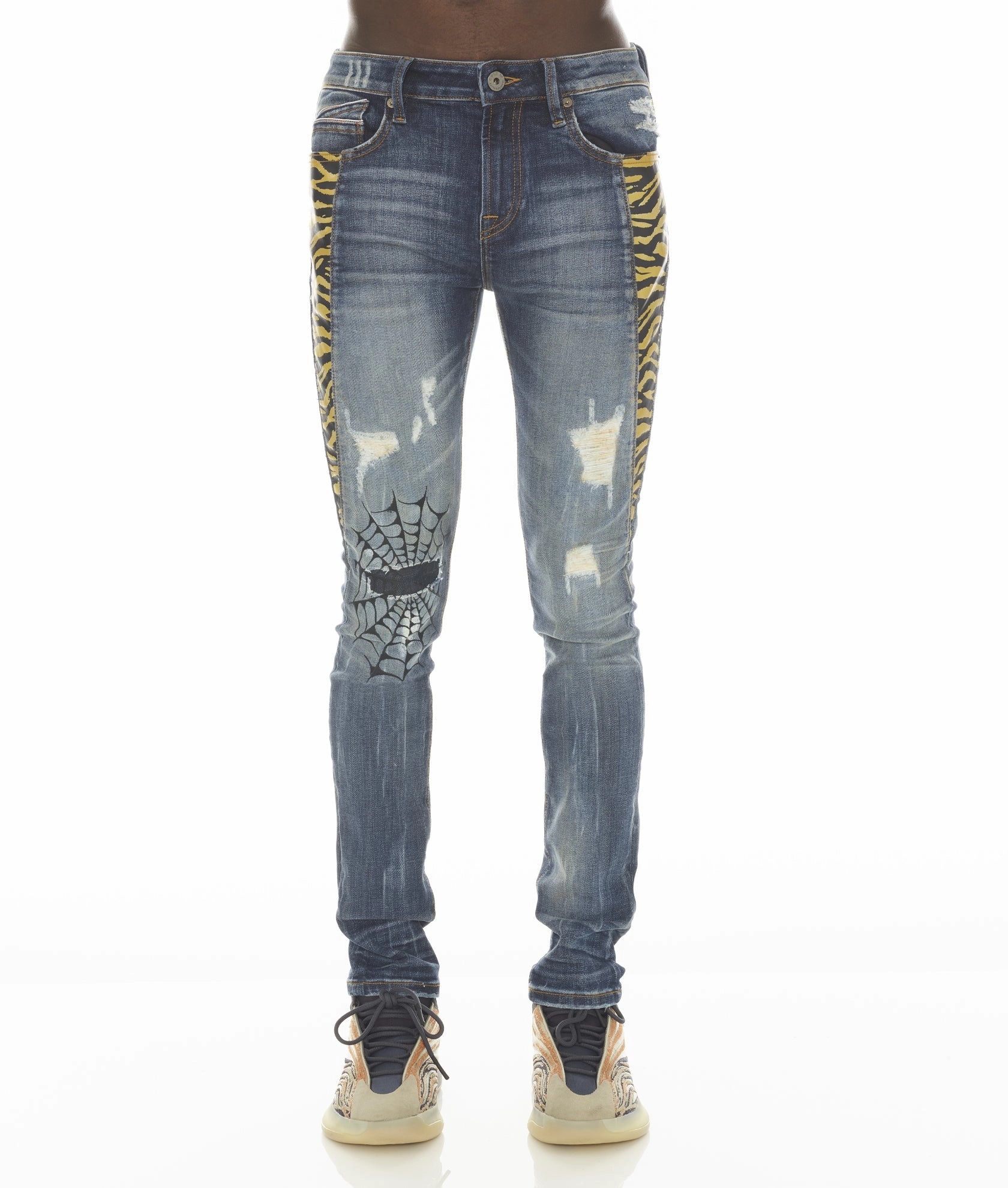 PUNK SUPER SKINNY IN TIGER LUCKY BASTARD Multi Purpose Pockets