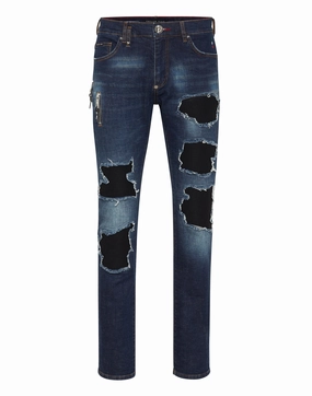Party Look Weekend Warrior Casual Outfit Denim Rock Star Fit Trousers