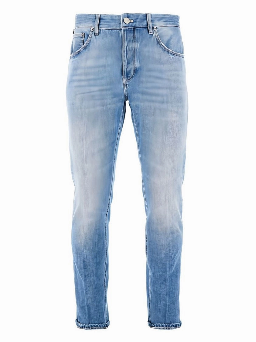 Anti Odor Fabric Treatment Modern Shopping Day Indigo Blue Trousers With Concealed Fly