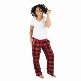 Christmas Womens Flannel Pajama Pants Plaid Hypoallergenic Textiles