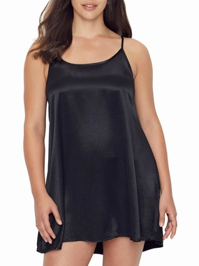PJ Harlow Women's Allie Satin Chemise Reinforced Neckline