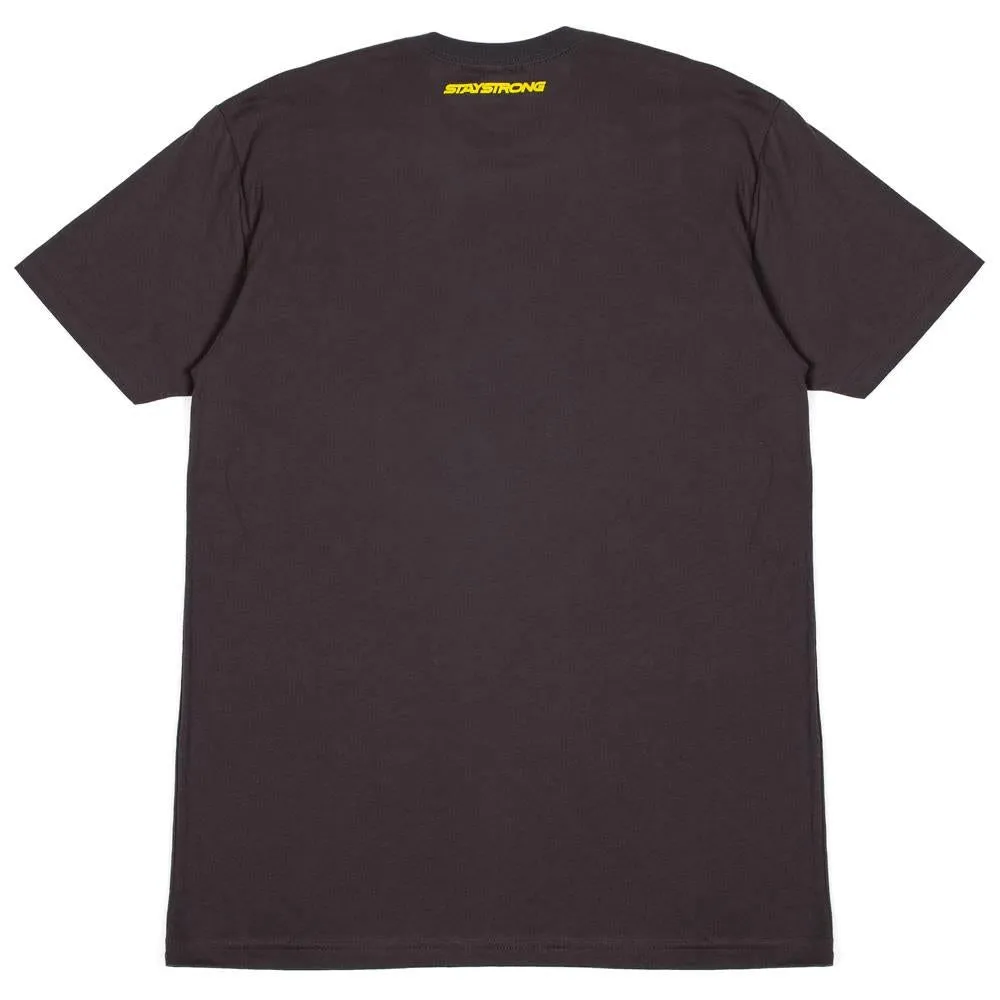 Wicking Interlock Knit Active Wear Stay Strong x Jonny Mole Exploded T-shirt - Asphalt