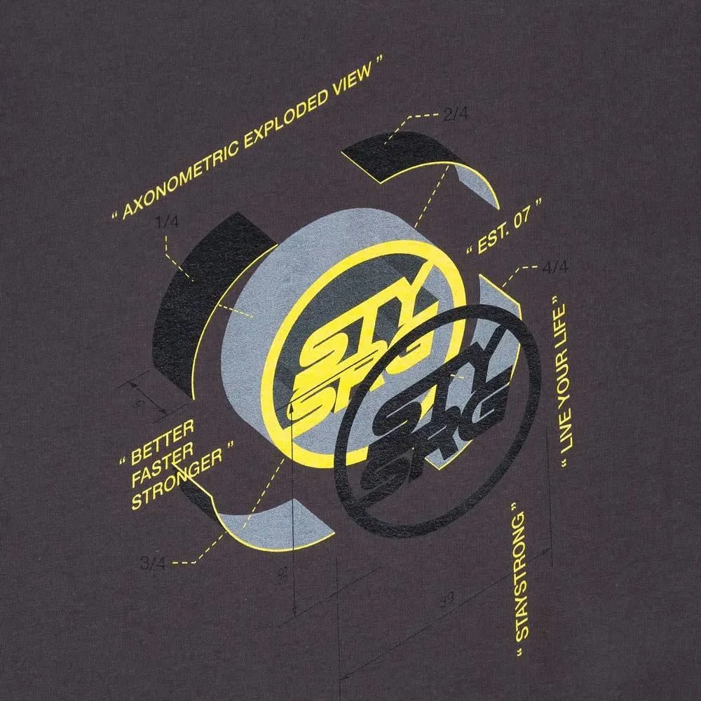 Stay Strong x Jonny Mole Exploded T-shirt - Asphalt TemperatureControl Fabric