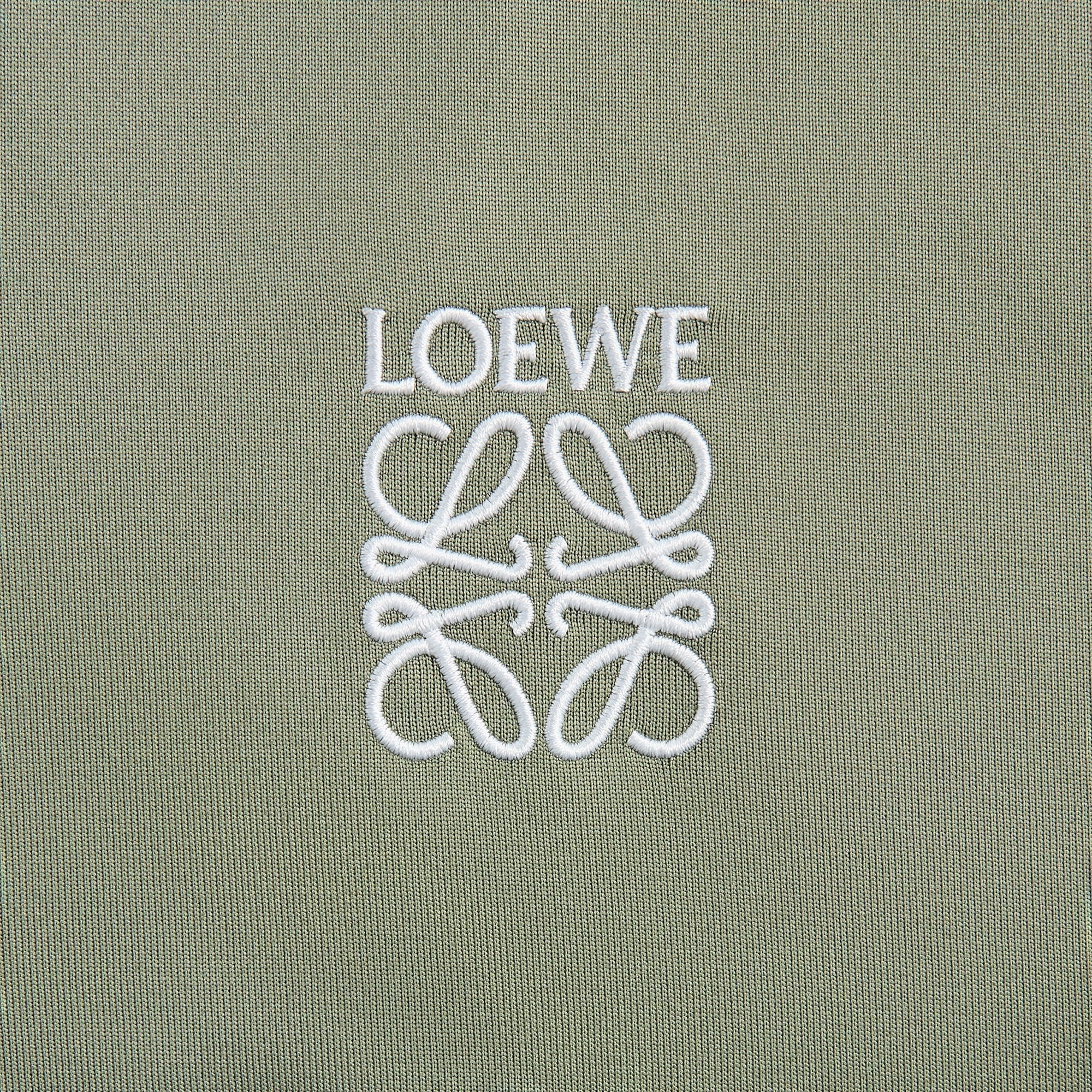 Loewe Tracksuit Jacket - Khaki Green Anti Glare Trim Double Layered Collar