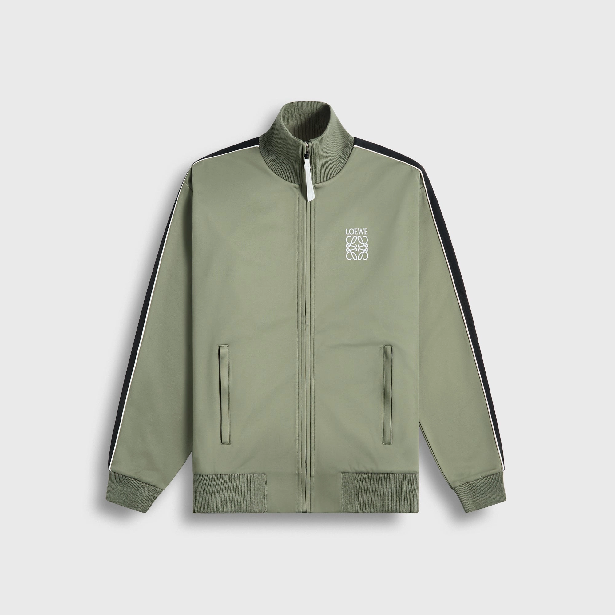 Loewe Tracksuit Jacket - Khaki Green Organic Cotton Blend Non Irritating Tags