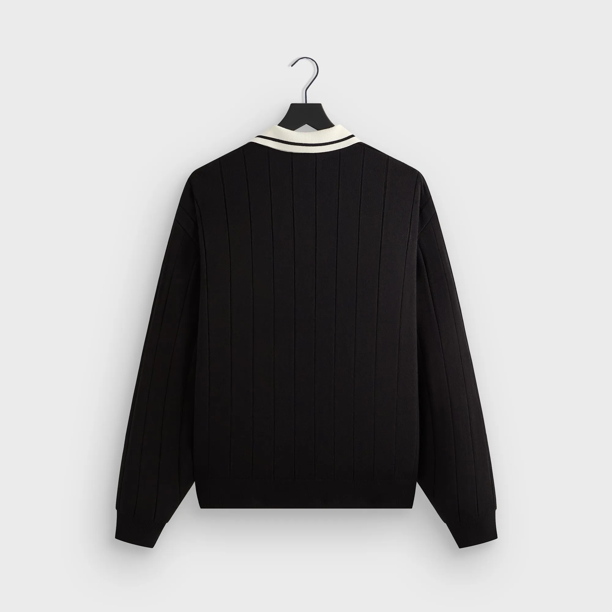 Beach Ready Breathable Stretch Kith Rugby Pullover Sweater - Black