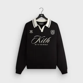 Reinforced Shoulders Seamless Side Panels Kith Rugby Pullover Sweater - Black