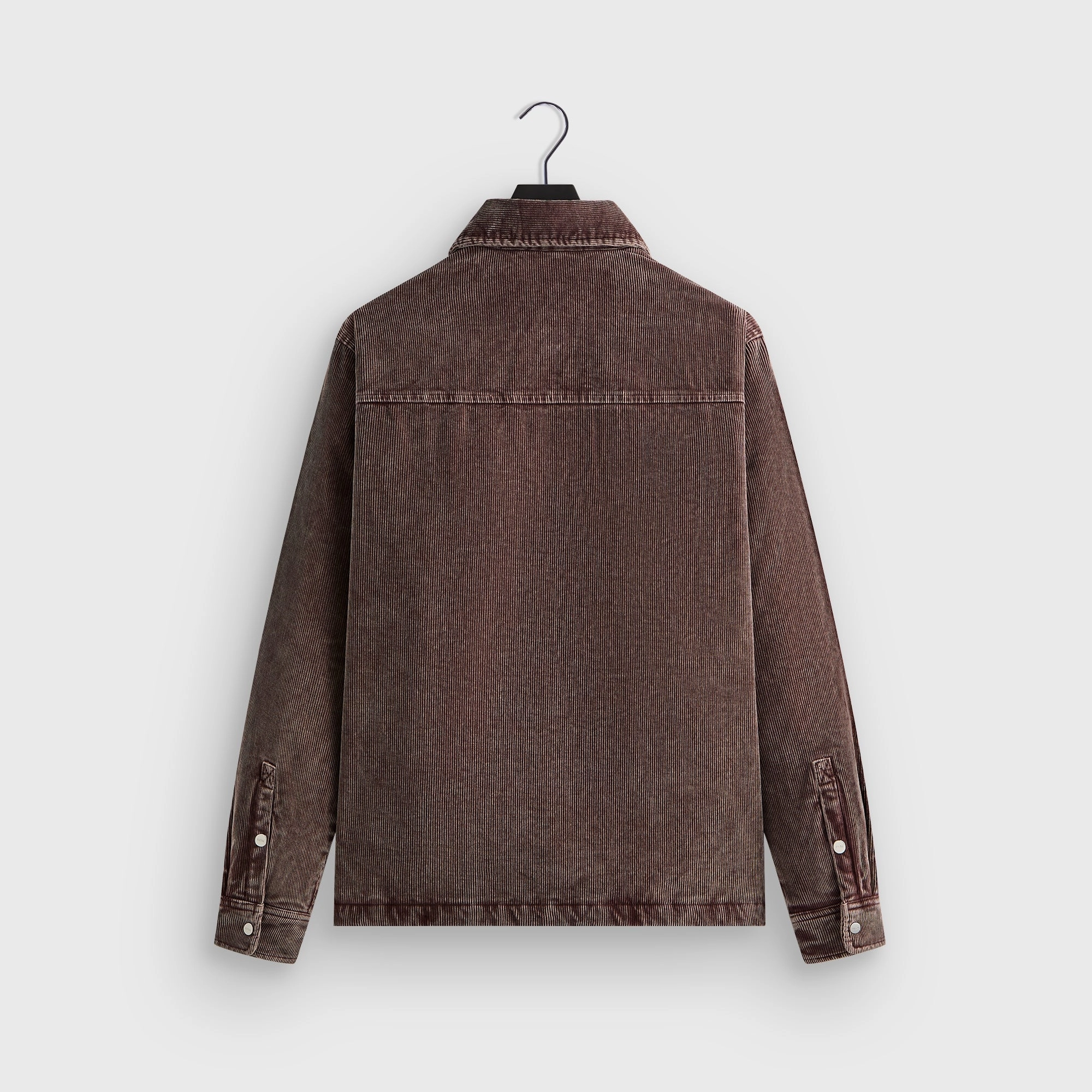 Fleece Lined Interior All Season Versatility Kith Washed Corduroy Brixton Puffed Shirt Jacket - Saddle