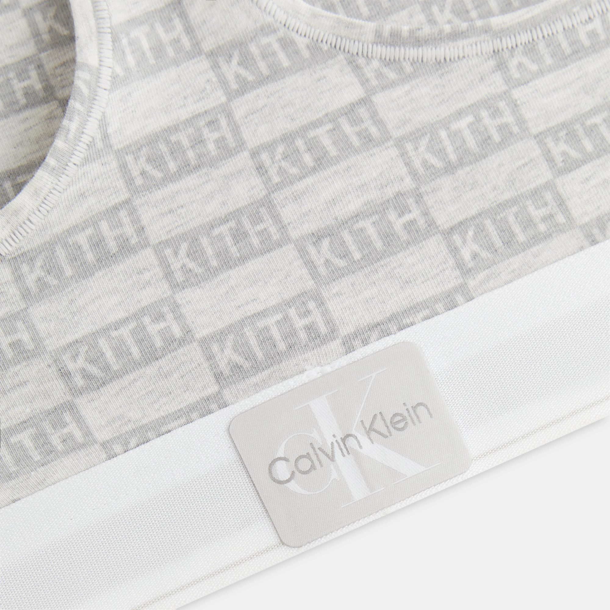 Easy Touch Core Men Kith Women for Calvin Klein Classic Bralette - Light Heather Grey