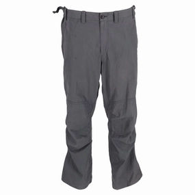 Beach Day Brunch Outfit Elegant Travel Comfort Issey Miyake Straight Leg Pants in Grey Nylon