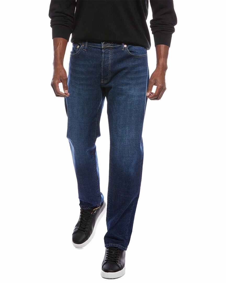 J.McLaughlin Hyland Dark Wash Straight Leg Jean Neutral Cut