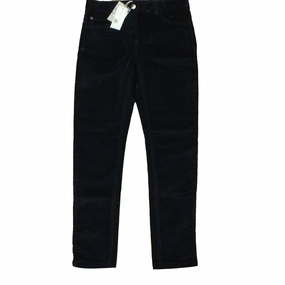 SoftLining Water-resistant Jacadi Girls Dark Blue Corduroy Pants