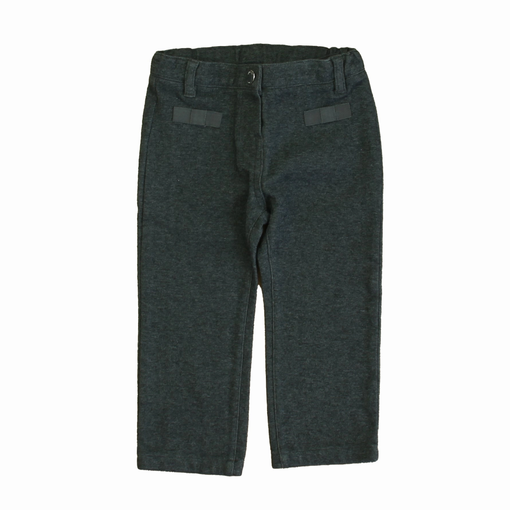 Jacadi Girls Gray Leggings TearResistantMaterial ExpandableSidePanels