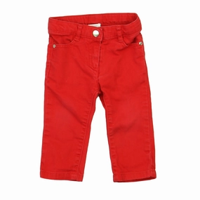 Jacadi Girls Red Pants Hypoallergenic fabric