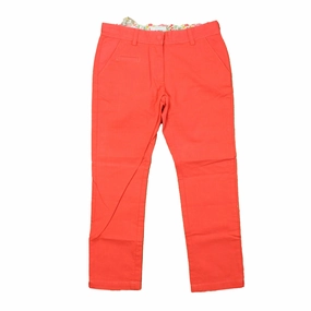 Fade Resistant Dye Back pockets Jacadi Girls Red Pants
