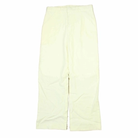 Jacadi Girls White Linen Pants Lined interior Casual Chic Look
