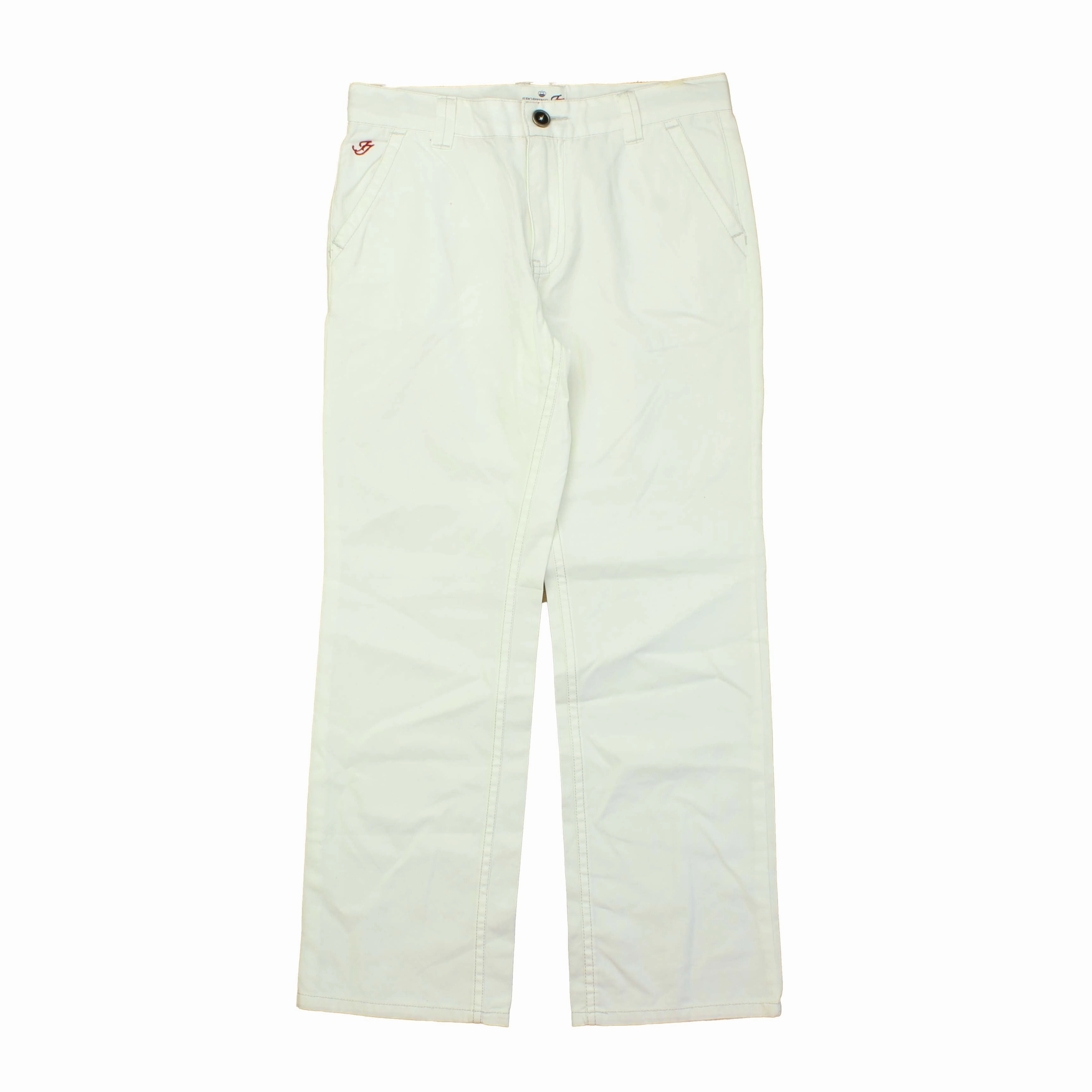 Jacadi Girls White Pants Snag Resistant Fabric