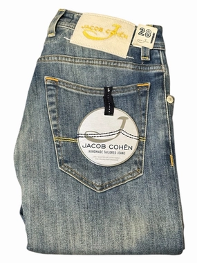 Jacob Cohen 688 Comfort Classic Pocket Cotton Jeans Office Wear Trendy Home Comfort
