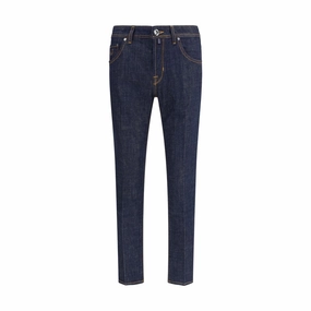 Jacob Cohen Skinny cropped Men's Jeans Sharp Silhouette Garment Dyed Technique