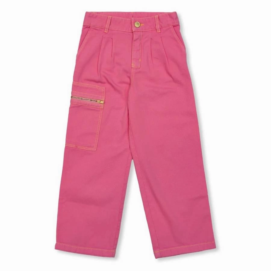 Jacquemus Girls Straight Fit Denim Pants Seamless Waist Technology HighRiseWaist