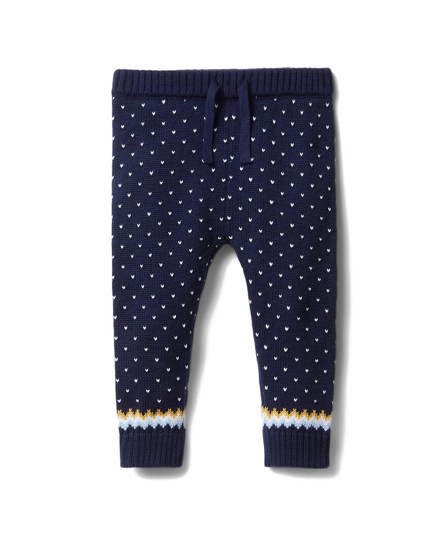 Contrast Trim Sporty Style Janie and Jack Fairisle Sweater Pant