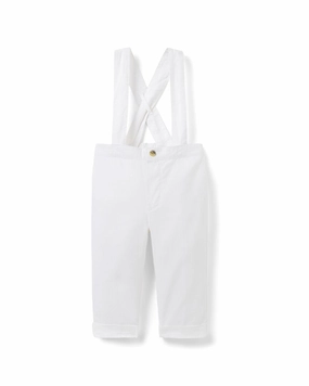 Janie and Jack Linen-Blend Suspender Pant Relaxed Comfort Wear
