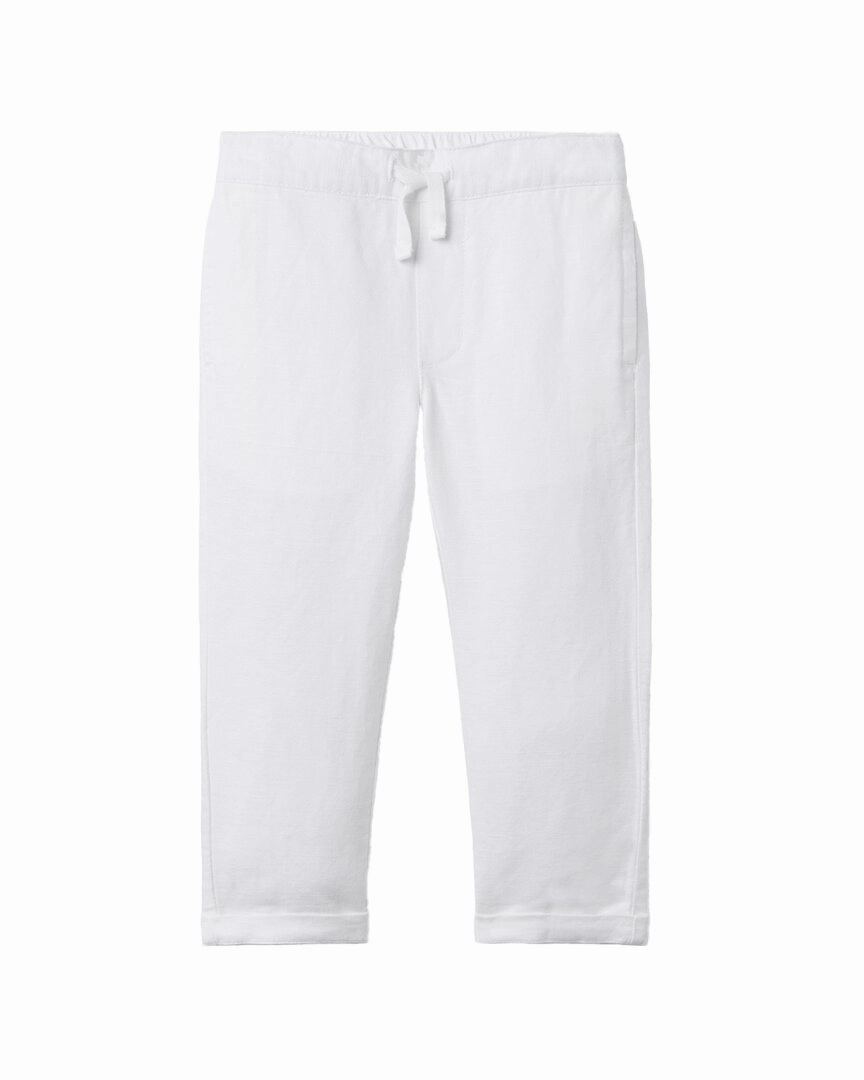Janie and Jack The Linen-Blend Pull-On Pant LowProfileStitching DurableConstruction
