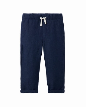 RecyclablePackaging Fashionable Comfort Janie and Jack The Linen-Blend Pull-On Pant
